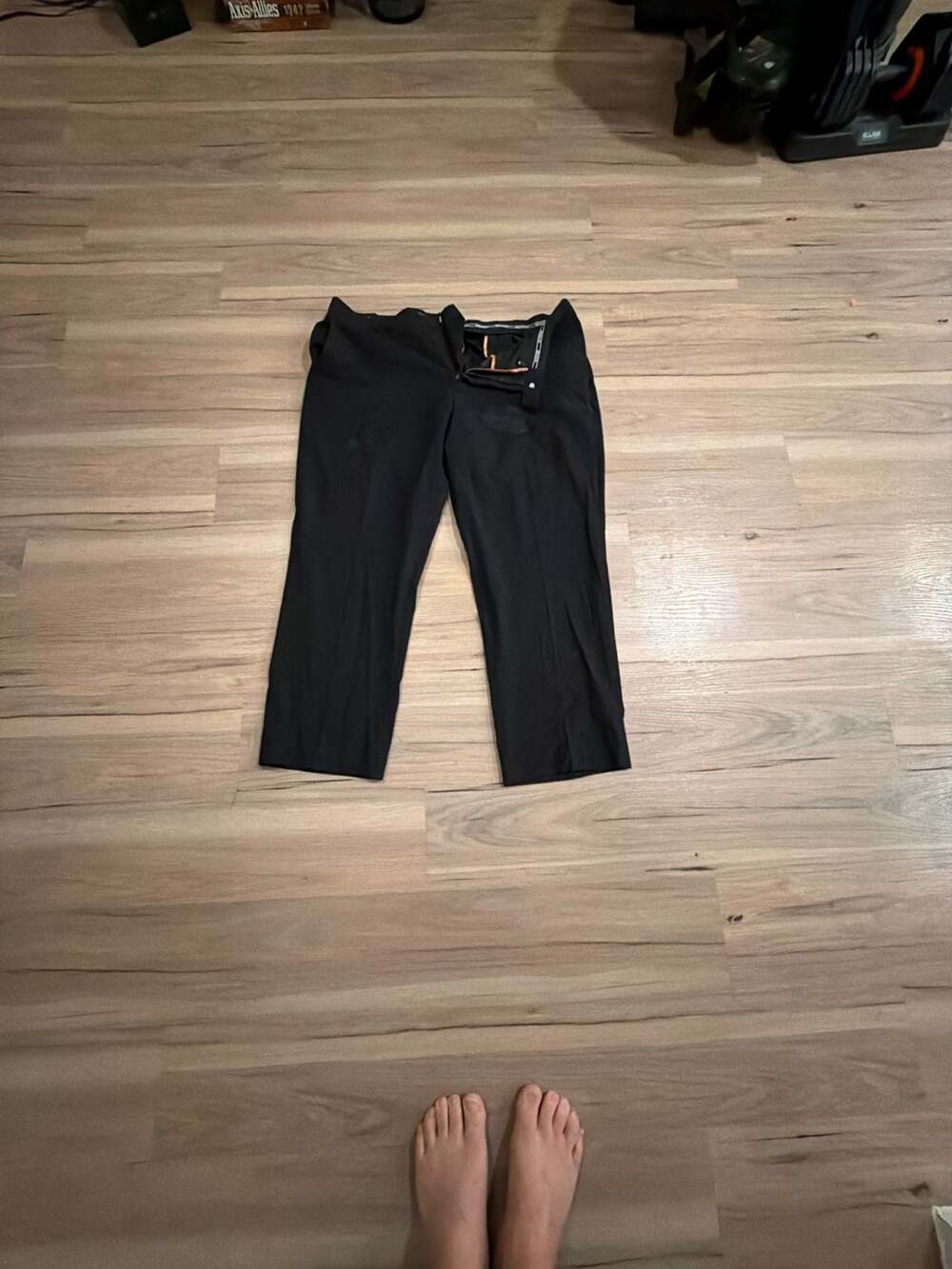 Black Dress Trousers Formal Slacks Size 44L